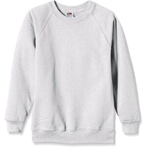 Fruit Of The Loom Childrens Raglan Sweatshirt - Heather Grey - 3-4y Fruit Of The Loom Childrens Raglan Sweatshirt - Heather Grey - 3-4y