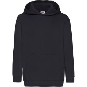 Fruit Of The Loom Childrens Hooded Sweatshirt - 12-13y - Deep Navy - Unisex Fruit Of The Loom Childrens Hooded Sweatshirt - 12-13y - Deep Navy - Unisex