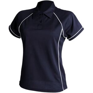Finden & Hales Polo Coolplus à Piping Marine/Blanc - Polo Finden & Hales Polo Coolplus à Piping Marine/Blanc - Polo