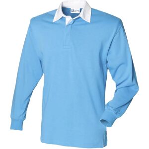 Front Row Baby Blue XL Rugby Polo Shirt - Rugby Shirt Front Row Baby Blue XL Rugby Polo Shirt - Rugby Shirt