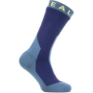 SealSkinz Unisex Extrem Vattentäta Strumpor - Halvlång, Blå/Yellow, S SealSkinz Unisex Extrem Vattentäta Strumpor - Halvlång, Blå/Yellow, S