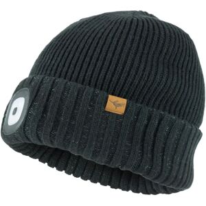 Sealskinz Waterproof Cold Weather LED Roll Cuff Beanie - Black - Unisex - Winter Sealskinz Waterproof Cold Weather LED Roll Cuff Beanie - Black - Unisex - Winter