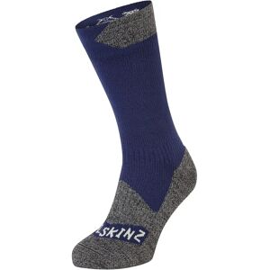 Sealskinz Raynham Waterproof All Weather Mid Length Sock - Blue/Grey Marl Sealskinz Raynham Waterproof All Weather Mid Length Sock - Blue/Grey Marl