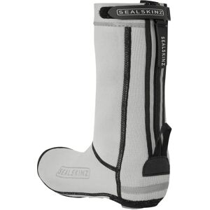 Sealskinz Hempton All Weather Cycle Overshoe - Grey - Waterproof, Reflective, Durable Sealskinz Hempton All Weather Cycle Overshoe - Grey - Waterproof, Reflective, Durable