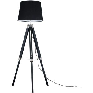 ValueLights Black Wood Tripod Floor Lamp - Modern Accent Lighting ValueLights Black Wood Tripod Floor Lamp - Modern Accent Lighting