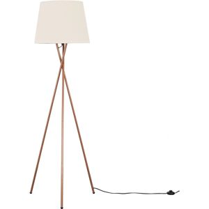 ValueLights Copper Tripod Floor Lamp with Beige Shade - Floor Lamp ValueLights Copper Tripod Floor Lamp with Beige Shade - Floor Lamp
