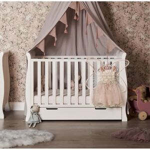 Obaby Stamford Mini Sleigh Cot Bed - White Obaby Stamford Mini Sleigh Cot Bed - White