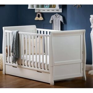 Obaby Stamford Classic Sleigh Cot Bed - White Obaby Stamford Classic Sleigh Cot Bed - White