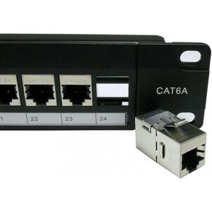 Kenable 24 Port Rack Mount Rj45 Cat6a Shielded Patch Panel Kenable 24 Port Rack Mount Rj45 Cat6a Shielded Patch Panel