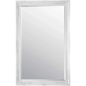 Memorabilia Outlet Large Antique White Wooden Wall Mirror - 5ft7x3ft7 Memorabilia Outlet Large Antique White Wooden Wall Mirror - 5ft7x3ft7