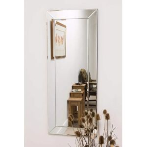 MirrorOutlet Horsley All Glass Modern Dress Wall Mirror - Unisex MirrorOutlet Horsley All Glass Modern Dress Wall Mirror - Unisex