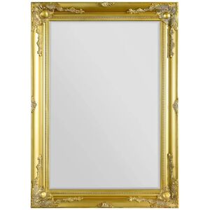 Gold Antique French Style Wall Mirror - 3ft6 x 2ft6 - Vintage Ornate Decor Gold Antique French Style Wall Mirror - 3ft6 x 2ft6 - Vintage Ornate Decor