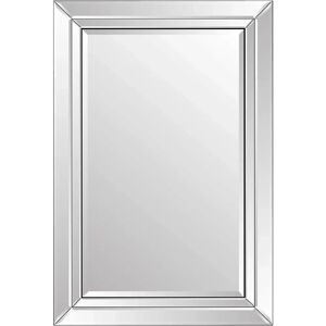 Seamless Silver Venetian Wall Mirror - 2x3 ft - Modern Decor Seamless Silver Venetian Wall Mirror - 2x3 ft - Modern Decor