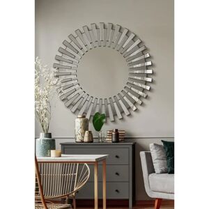 Brand Model Frameless Modern 3D Sunburst Wall Mirror - Wall Mirror Brand Model Frameless Modern 3D Sunburst Wall Mirror - Wall Mirror