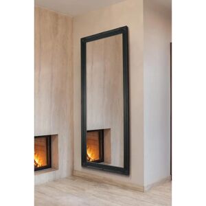 Black Shabby Chic Full Length Wall Mirror - 6ft6 X 2ft6 - Antique Style Black Shabby Chic Full Length Wall Mirror - 6ft6 X 2ft6 - Antique Style