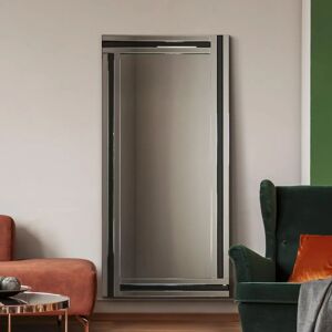 Memorabiliaoutlet Black Silver Wall Mirror - Modern 174x85cm Memorabiliaoutlet Black Silver Wall Mirror - Modern 174x85cm