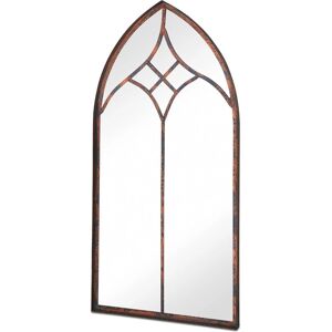 Bronze Large Rustic Arched Garden Mirror - 100cm x 49cm - Garden Decor Bronze Large Rustic Arched Garden Mirror - 100cm x 49cm - Garden Decor