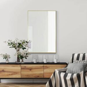 Gold Manhattan Wall Mirror - Modern 92x61.5cm Gold Manhattan Wall Mirror - Modern 92x61.5cm