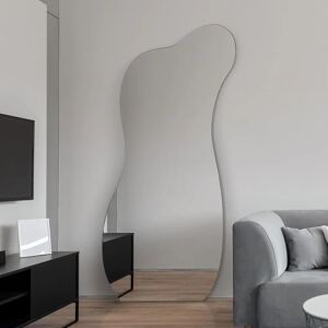 Mirroroutlet Lacuna Frameless Modern Wall Mirror 55x24 - Wall Mirror Mirroroutlet Lacuna Frameless Modern Wall Mirror 55x24 - Wall Mirror