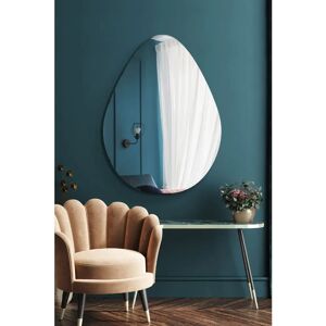 Lapillus Frameless Modern Mirror - 47" x 32" Large Wall Mirror Lapillus Frameless Modern Mirror - 47" x 32" Large Wall Mirror