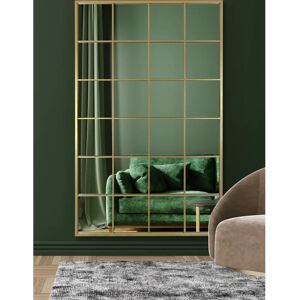 Mirroroutlet Large Gold Window Mirror - Wall Mirror 69" X 43" - Country Style Mirroroutlet Large Gold Window Mirror - Wall Mirror 69" X 43" - Country Style