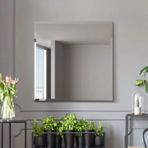 Brand - Model All Glass Bevelled Square Wall Mirror - 80x80cm Brand - Model All Glass Bevelled Square Wall Mirror - 80x80cm
