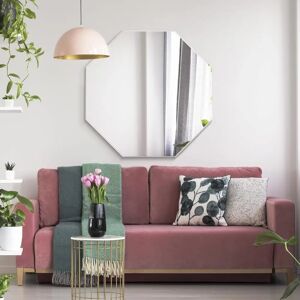 Mirroroutlet Modern Frameless Octagonal Wall Mirror - 31"x31" Mirroroutlet Modern Frameless Octagonal Wall Mirror - 31"x31"