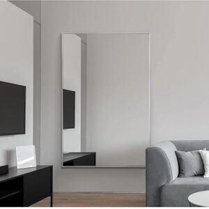 Mirroroutlet Artus Silver Wall Mirror - Modern Frameless 47x31" Mirroroutlet Artus Silver Wall Mirror - Modern Frameless 47x31"