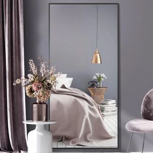 Mirroroutlet Artus Black Aluminium Wall Mirror - 174x85cm Modern Mirroroutlet Artus Black Aluminium Wall Mirror - 174x85cm Modern