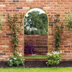 Mirroroutlet Large Gold Arched Garden Wall Mirror - 71" X 35" - Wall Mirror Mirroroutlet Large Gold Arched Garden Wall Mirror - 71" X 35" - Wall Mirror