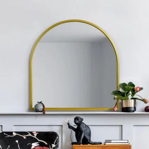 Mirroroutlet Arcus Gold Arched Wall Mirror - Modern 39" x 39" Mirroroutlet Arcus Gold Arched Wall Mirror - Modern 39" x 39"