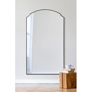 Black Curved Edge Arched Mirror - 63" x 35" - Modern Wall & Leaner Mirror Black Curved Edge Arched Mirror - 63" x 35" - Modern Wall & Leaner Mirror