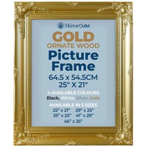 Mirroroutlet Antiquitus Gold Ornate Photo Frame - 25" X 21" - Wall Hung Mirroroutlet Antiquitus Gold Ornate Photo Frame - 25" X 21" - Wall Hung