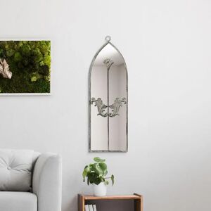 Mirroroutlet Large Concrete Arched Wall Mirror - 24x8 inches Mirroroutlet Large Concrete Arched Wall Mirror - 24x8 inches