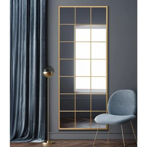 Mirroroutlet Fenestra Gold Modern Wall Mirror 79" x 31" Mirroroutlet Fenestra Gold Modern Wall Mirror 79" x 31"