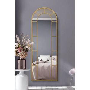 Mirroroutlet Arcus Large Gold Framed Arched Wall Mirror - 67" x 24" Mirroroutlet Arcus Large Gold Framed Arched Wall Mirror - 67" x 24"