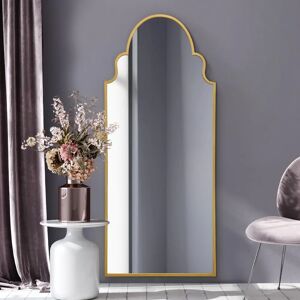 Mirroroutlet Arcus Large Gold Arched Wall Mirror - 79" x 33" Mirroroutlet Arcus Large Gold Arched Wall Mirror - 79" x 33"
