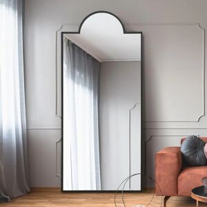 Mirror Black Modern 75x33 inch Wall Leaner - Mirror Mirror Black Modern 75x33 inch Wall Leaner - Mirror