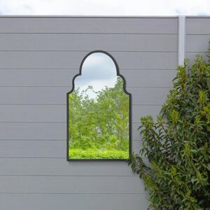 Arcus New Extra Large Black Arched Garden Mirror - 41"X24" Arcus New Extra Large Black Arched Garden Mirror - 41"X24"