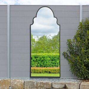 Arcus Large Black Arched Garden Mirror - 200x85cm Arcus Large Black Arched Garden Mirror - 200x85cm