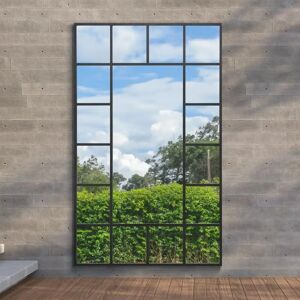 Mirroroutlet XL Black Modern Garden Mirror - 71"x43" 180x110cm Mirroroutlet XL Black Modern Garden Mirror - 71"x43" 180x110cm