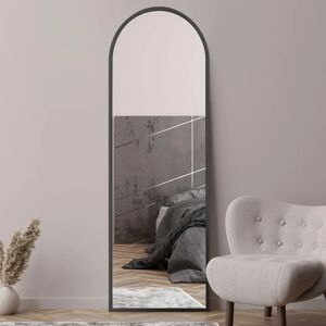 Black Arcus Wall Mirror - 71" x 24" Modern Design Black Arcus Wall Mirror - 71" x 24" Modern Design