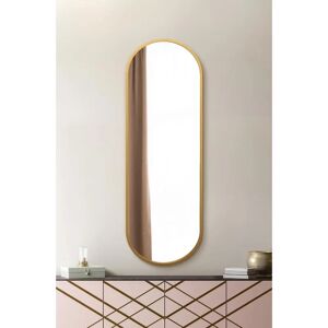 Vultus Large Double Arched Gold Metal Mirror - 71" x 24" Vultus Large Double Arched Gold Metal Mirror - 71" x 24"
