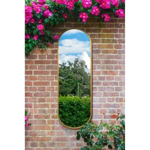 Vultus Large Gold Garden Mirror - Double Arch 71" x 24" Vultus Large Gold Garden Mirror - Double Arch 71" x 24"