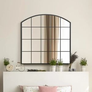 Mirroroutlet Arcus Black Large Window Mirror - 39"x39" Mirroroutlet Arcus Black Large Window Mirror - 39"x39"