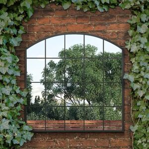 Brand Unknown Arcus Large Black Garden Mirror - Garden Mirror 39" x 39" Brand Unknown Arcus Large Black Garden Mirror - Garden Mirror 39" x 39"