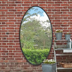 Mirroroutlet Large Black Metal Frame Oval Garden Mirror - 71"X 39" Mirroroutlet Large Black Metal Frame Oval Garden Mirror - 71"X 39"