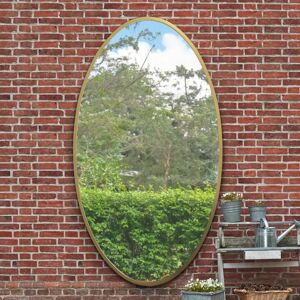 Mirroroutlet Large Gold Metal Frame Oval Garden Mirror - 79"X 44" Mirroroutlet Large Gold Metal Frame Oval Garden Mirror - 79"X 44"