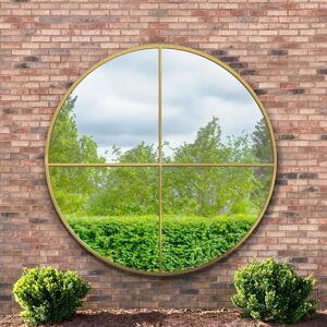Genestra 71x71in Garden Wall Mirror - Gold, Country Style Genestra 71x71in Garden Wall Mirror - Gold, Country Style