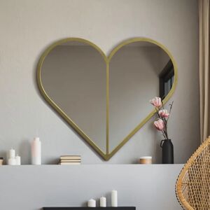 Mirroroutlet Corde Heart Mirror - 80x80cm - Wall or Free Standing Mirroroutlet Corde Heart Mirror - 80x80cm - Wall or Free Standing